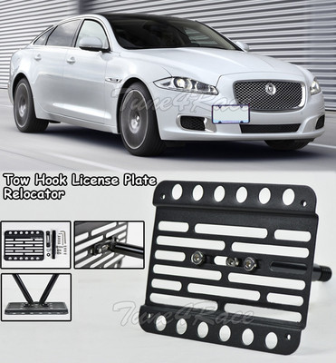 For 10-16 Jaguar XJ X351 Front Bumper Tow Hook License Plate