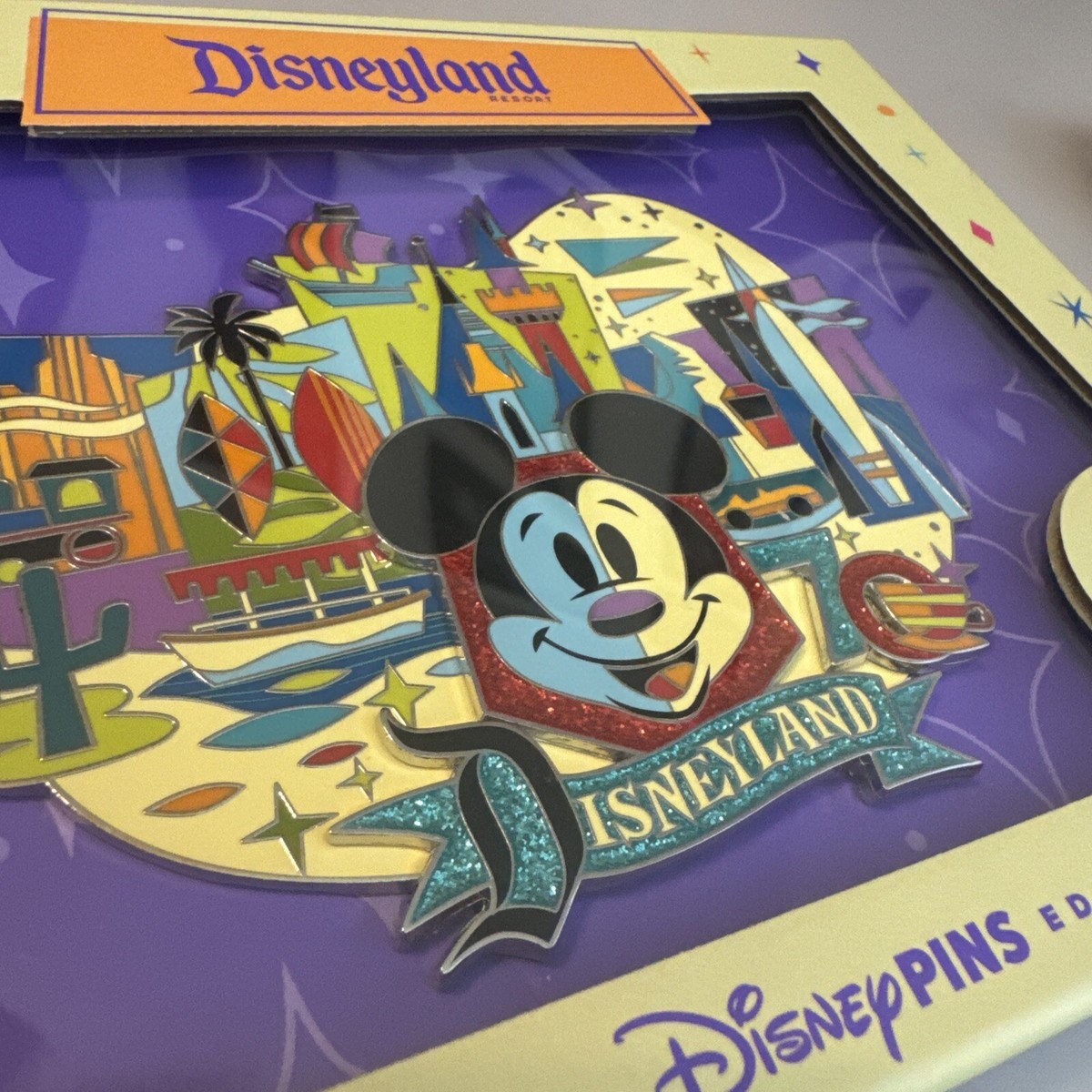 Disney D23 Expo 2024 Disneyland 70th Anniversary Jumbo Pin