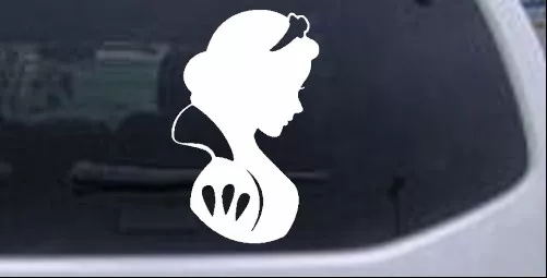 Snow white car decal deals