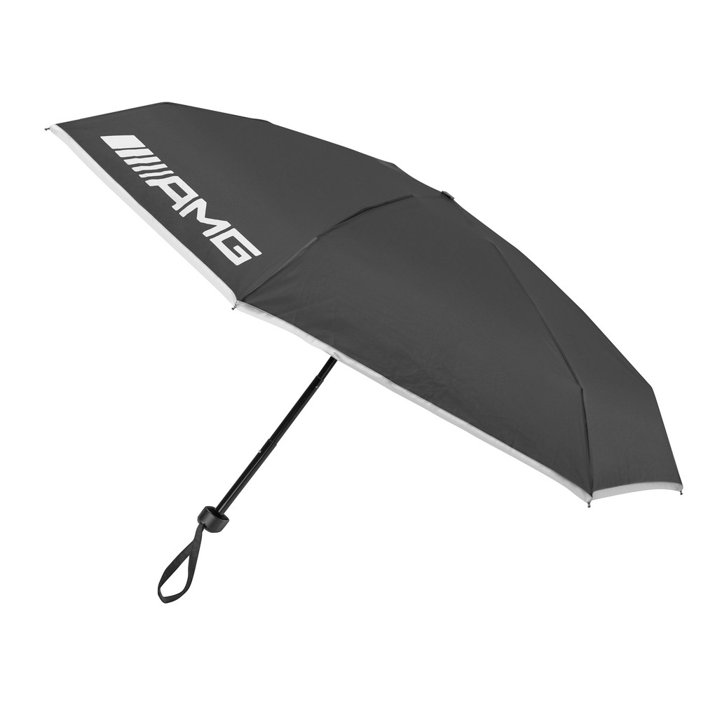 Mercedes Benz AMG Original Aluminum Pocket Umbrella Umbrella with Case New OVP