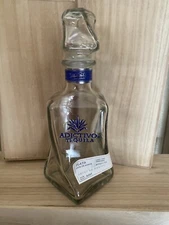 2 Adictivo Extra Añejo Tequila Bottles EMPTY with shot top.