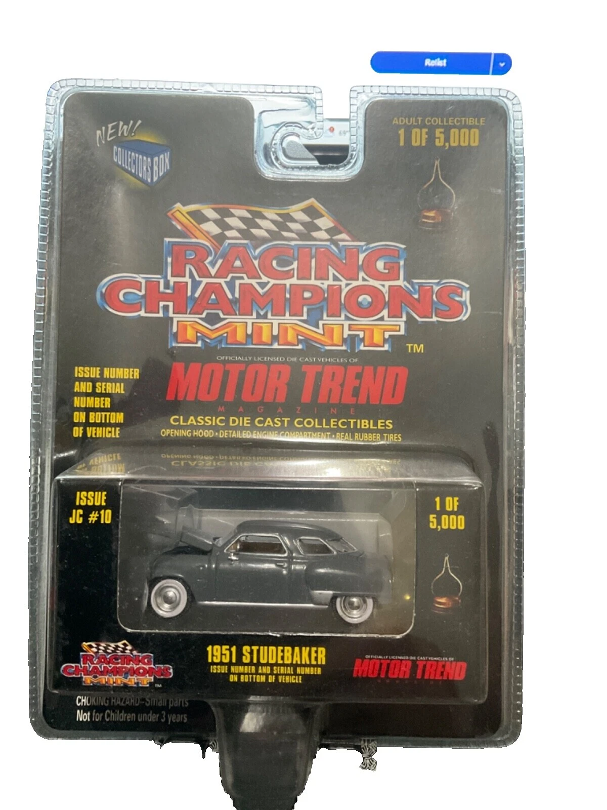 Гоночные чемпионы Studebaker Литые и Игрушечные транспортные средства