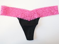 Vintage Victoria's Secret PINK 2006 Lace Thong Panties LARGE