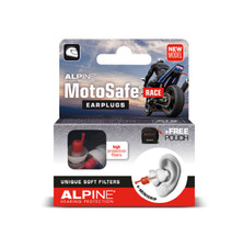 Alpine Hearing Protection Earplugs Motosafe Race for motorcyclists