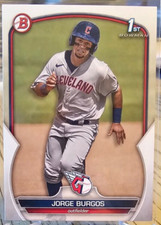 2023 Bowman 1st Prospect Jorge Burgos #BP-98 Cleveland Guardians