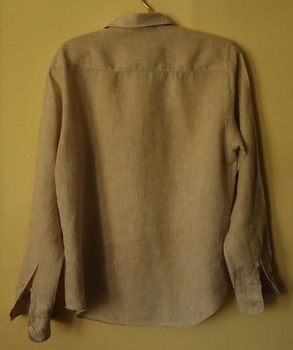 Camisas informales para hombre J.Lindeberg talla L 100 % lino beige - Imagen 5 de 14