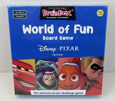 Disney Pixar World Of Fun Brainbox Familie Brettspiel Alter 6+ Grün Brettspiel Co