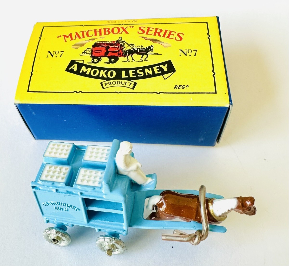 ミニカー MATCHBOX No.7 Horse Drawn Milk Float 1992 MATCHBOX ORIGINALS LIMITED EDITION SERIES 1 HORSE-DRAWN MILK