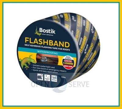 Bostik Flashband selbstklebend Blinkband robust wasserdicht Dichtung - 50mm x 10m