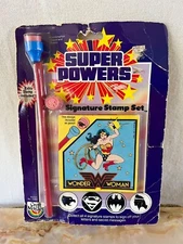 Vintage 1984 Craft Master DC Super Powers Wonder Woman Stamp Set New In Package