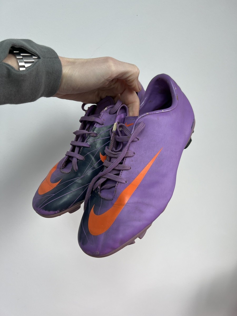 Nike Mercurial Vapor Superfly II SG Violet Orange Uk 5 Junior Rare