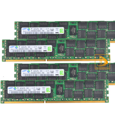 Samsung 4x 16GB 2RX4 PC3L-12800R DDR3L-1600MHz 1.35V ECC REG Server RAM-Speicher