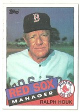 RALPH HOUK BOSTON RED SOX #11 - TOPPS NM-MT 1985