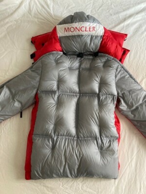 NEW. Moncler X Craig Green - Down Jacket men size 5 Red/White/Grey