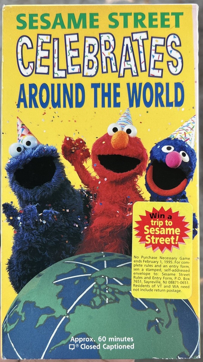 Sesame Street - Celebrates Around The World - VHS - 1994