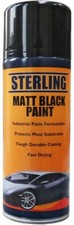 MATT SATIN GLOSS Black Paint Spray Aerosol Car Truck 400ML FAST DRYING - QTY 12