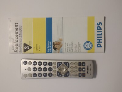 Program Philips Universal Remote Cl034 PHILIPS UNIVERSAL CL034 TV VCR/DVD SAT Remote Control w/ Manual ...