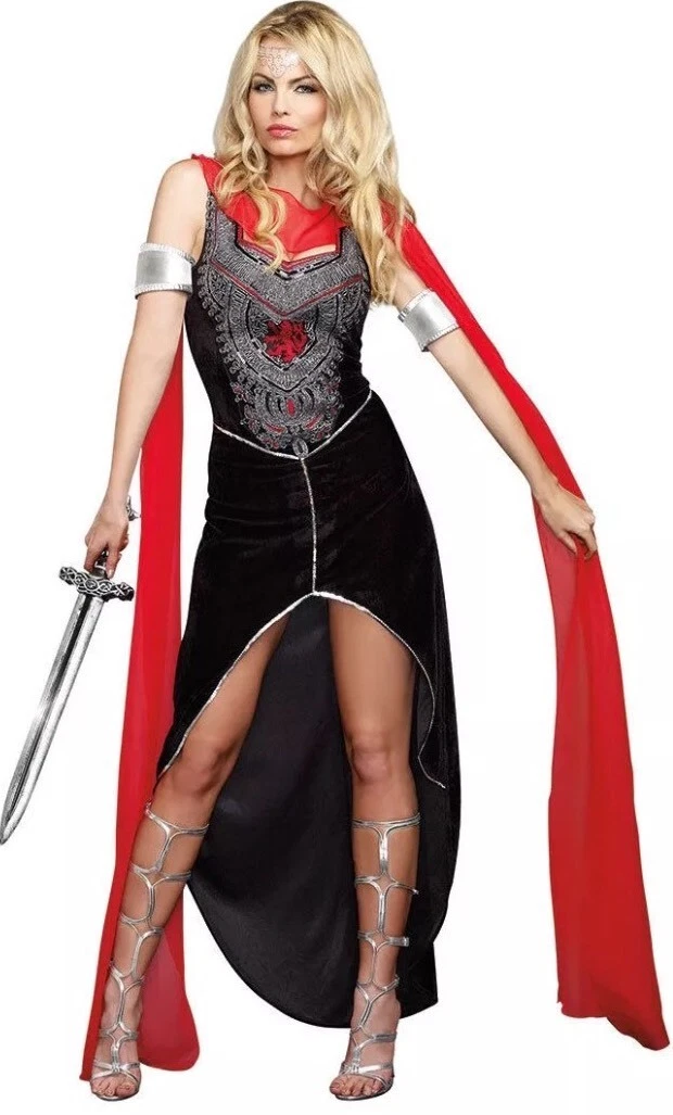 Sexy Amazon Warrior Zena Athena Goddess Medieval Pallas Women s Costume XL