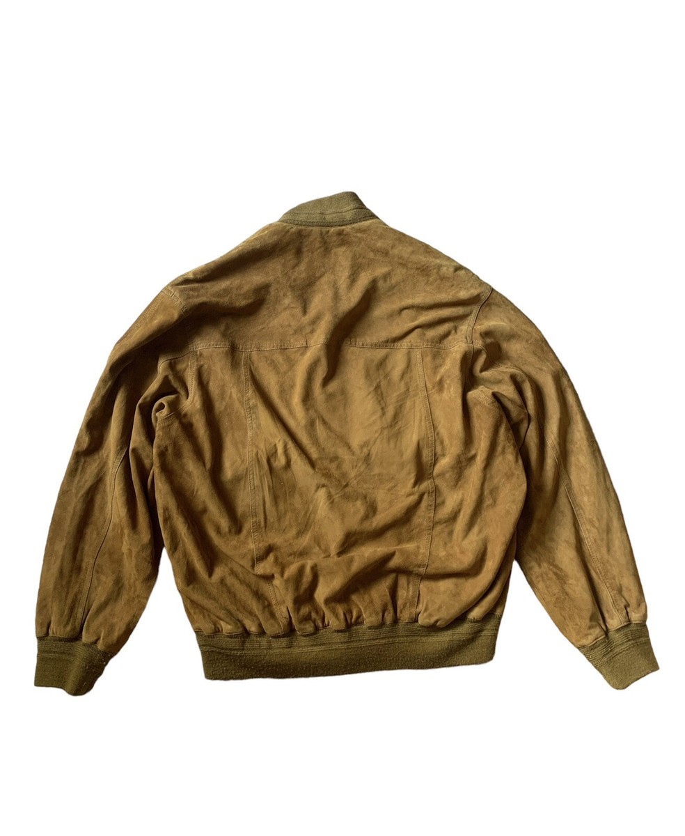 【海外買付】Vera Pelle レザージャケット サイズ54 ITALY MADE 100% Genuine Leather Jacket Brown Bomber Vera