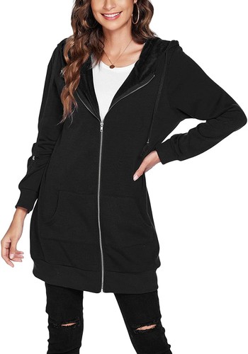 Sweatshirt Fleece Tunic Jacket 