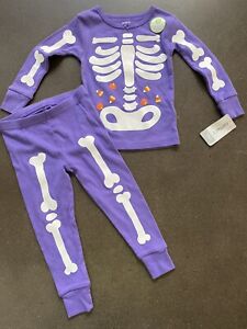 NWT GYMBOREE HALLOWEEN SKELETON 2 PC GYMMIES PJS 6-12 M