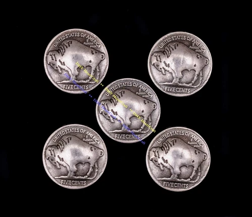 10X Antique Silver Buffalo Leathercraft Hardware Belt Western Concho Screwback