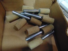 POLIFLEX Mounted Points textile Bond Fine 1/2" x 1  x 1/4" 80grit 10 pack 37313