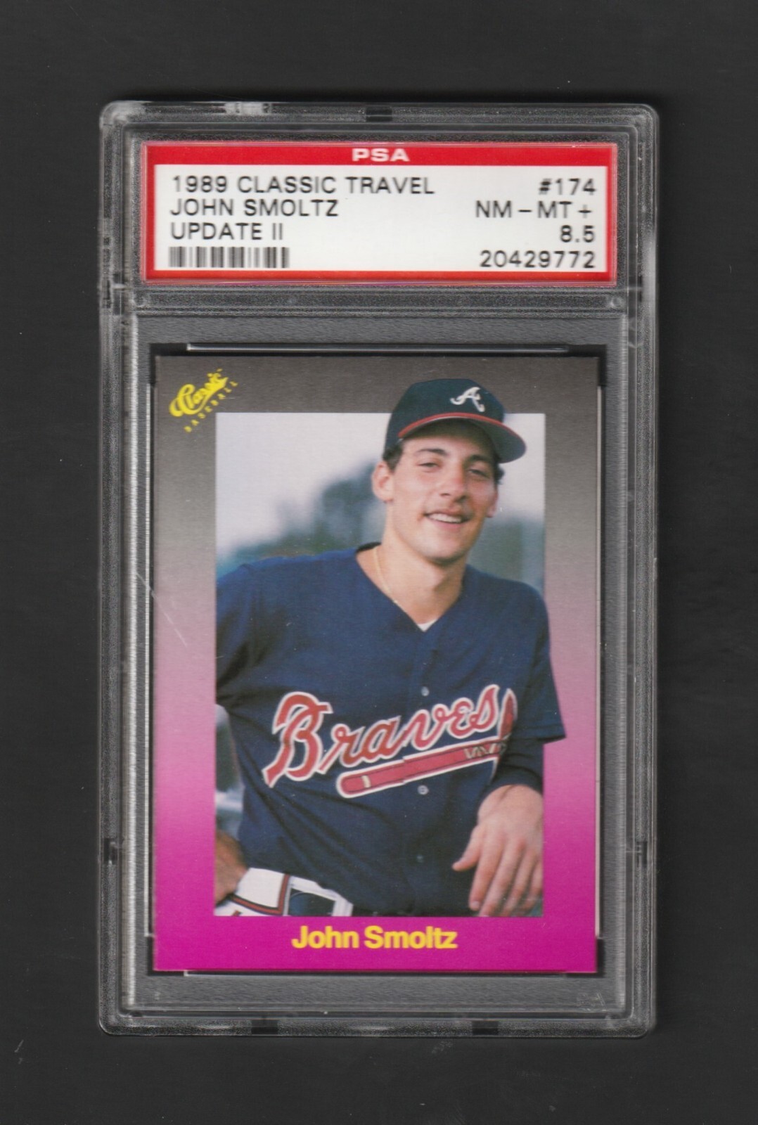1989 Classic John Smoltz RC #174 ~~ PSA 8.5  ~~ Braves Hall of Famer