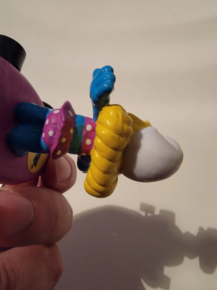 Hardees Smurfin’ Smurfs Skateboard Smurfette Vintage 1990 Peyo Applause Foto 4 de 4