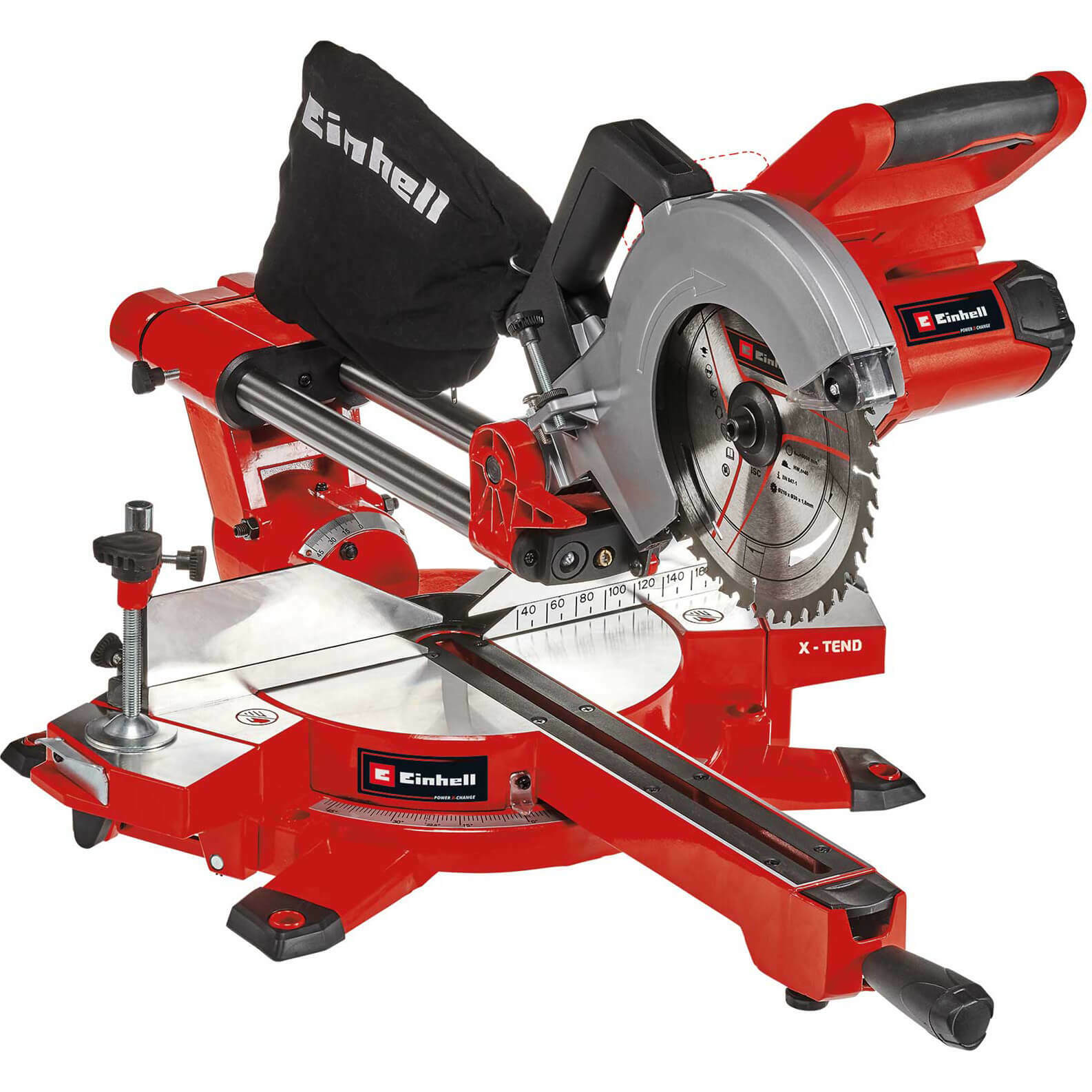 Image of Einhell TE-SM 36/210 Li cordless sliding miter saw at eBay