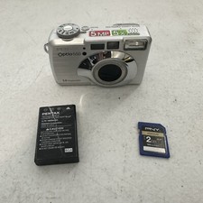 PENTAX Pentax Optio 550 5.0MP Digital Camera Battery Tested No Charger