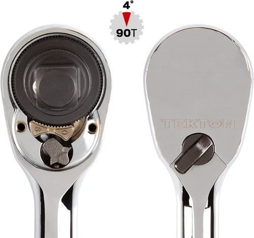 TEKTON 1/4, 3/8 Inch Drive Stubby Ratchet Set (2-Piece) | SRH91006 - Picture 2 of 7