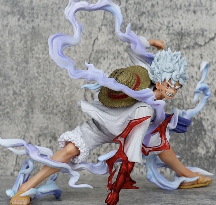 One Piece Sun God Nika Luffy Gear 5 Figure Fruit Awakening Action