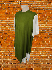 & OTHER STORIES OLIVE UK 10 DRESS SHIFT TUNIC SHORT SLEEEVE CASUAL CUPRO WOMEN