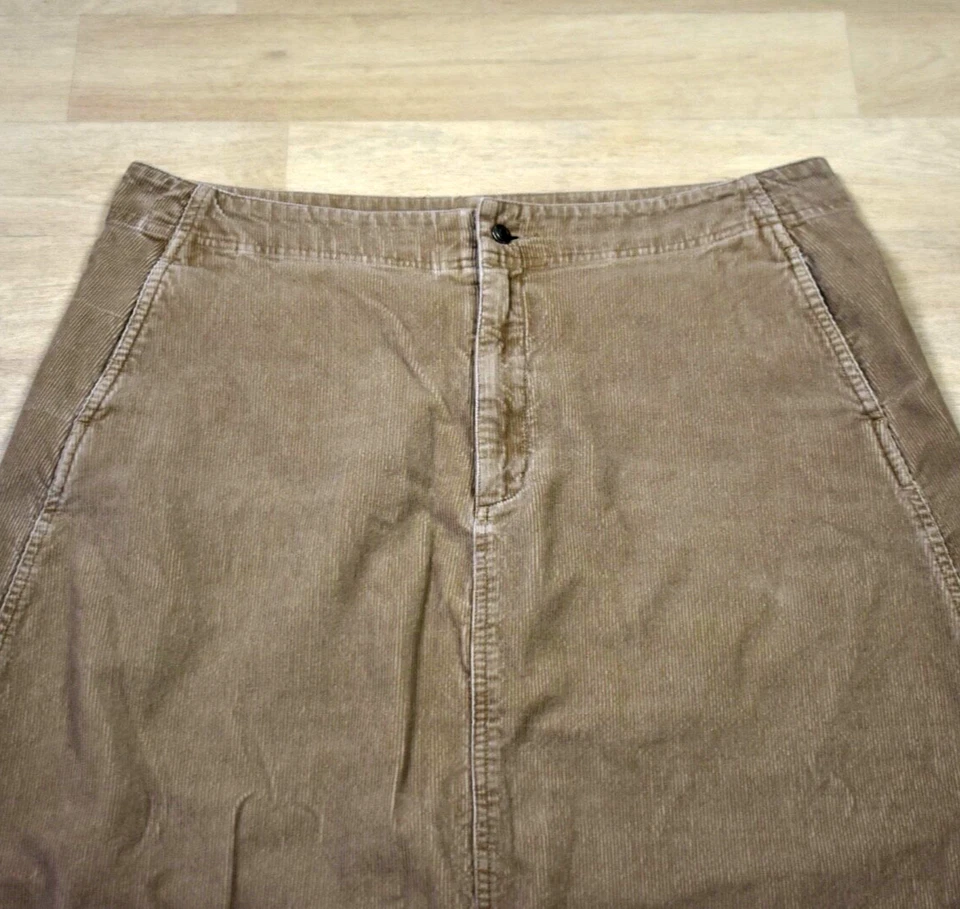 90s Eddie Bauer Corduroy Maxi Skirt Womes 100% Cotton Size 18 VTG - Image 2 of 4