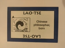 PERSPECTIVE Time Line Game 1992 card used LAO-TSE World History free shipping