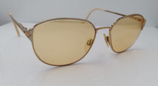 Vintage Safilo 4543 Gold White Oval Metal Sunglasses FRAMES ONLY