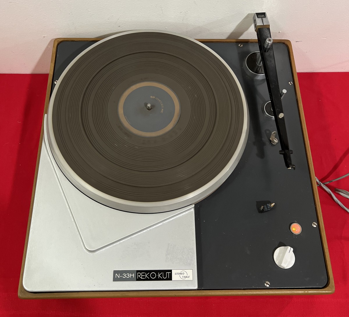 Rek-O-Kut N33H Turntable With shure M-12 Tonearm & Shure M21