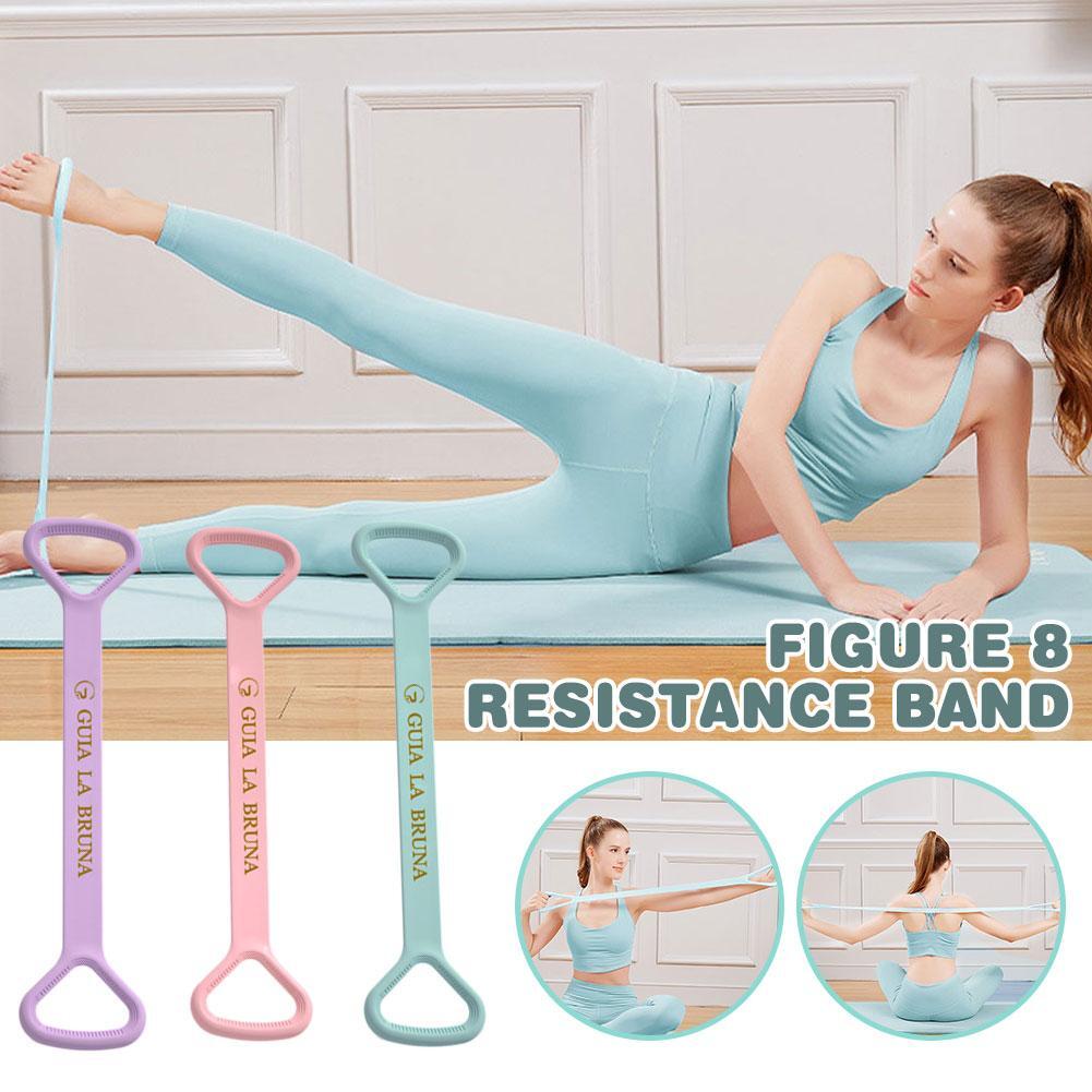 8Figure Silicone Resistance Band Arm Back Shoulder Exercise Elastic