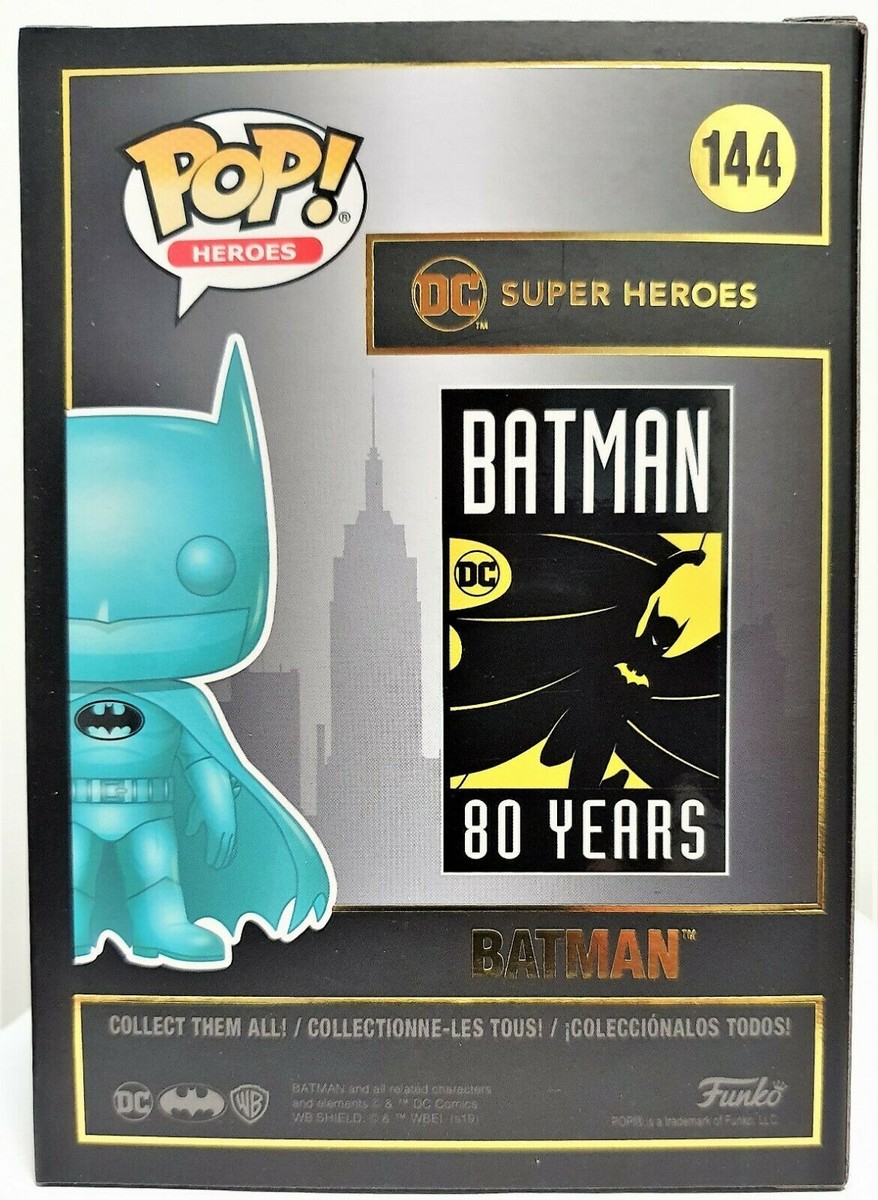 アメコミ Funko Pop Batman 144 Chrome Teal SDCC Funko Pop Batman Teal Chrome # 144 Batman SDCC 2019 Limited