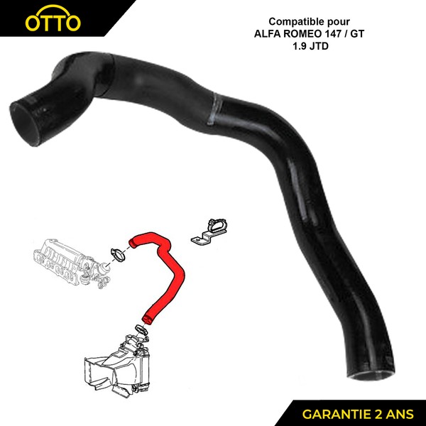 Schlauch Obere D?Austauscher Turbo- FüR Alfa Romeo 147 156 1.9 JTD Jtdm-image