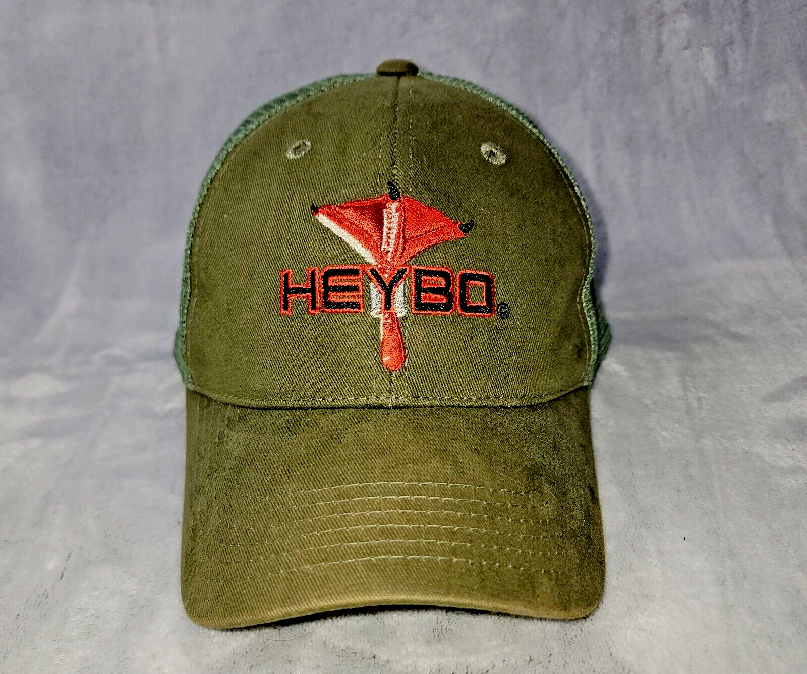 Heybo Hat Mens Snapback with Mesh Back Olive and Green Claw Wing Logo Baseball