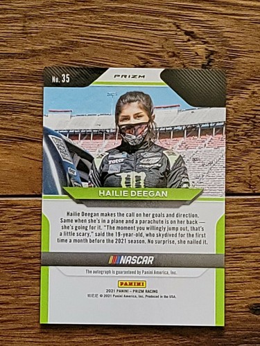 2021 Panini Prizm Racing HAILIE DEEGAN SP Sunoco Rookie Auto Holo Prizm #35 - Foto 2 di 2