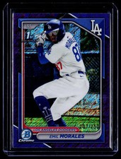 EMIL MORALES 2024 Bowman Chrome Purple Shimmer Refractor 1st Prospect Card #/250