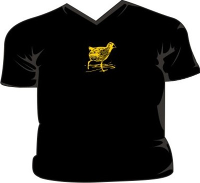 T-Shirt Osterküken V-Ausschnitt