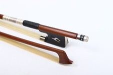 4/4 Full Size Violin Bow Brazilwood Ebony Frog Nice Shell inlay AAA horse hair