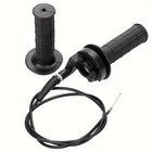 7/8" 22Mm Motorcycle Grips with Throttle Clamp Twist Cable Throttle Cable for 50