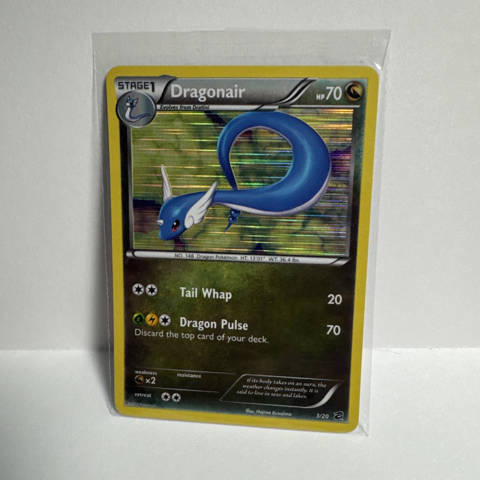 Dragonair 3/20 Dragon Vault Holo Rare Pokemon Card NM/ L/P