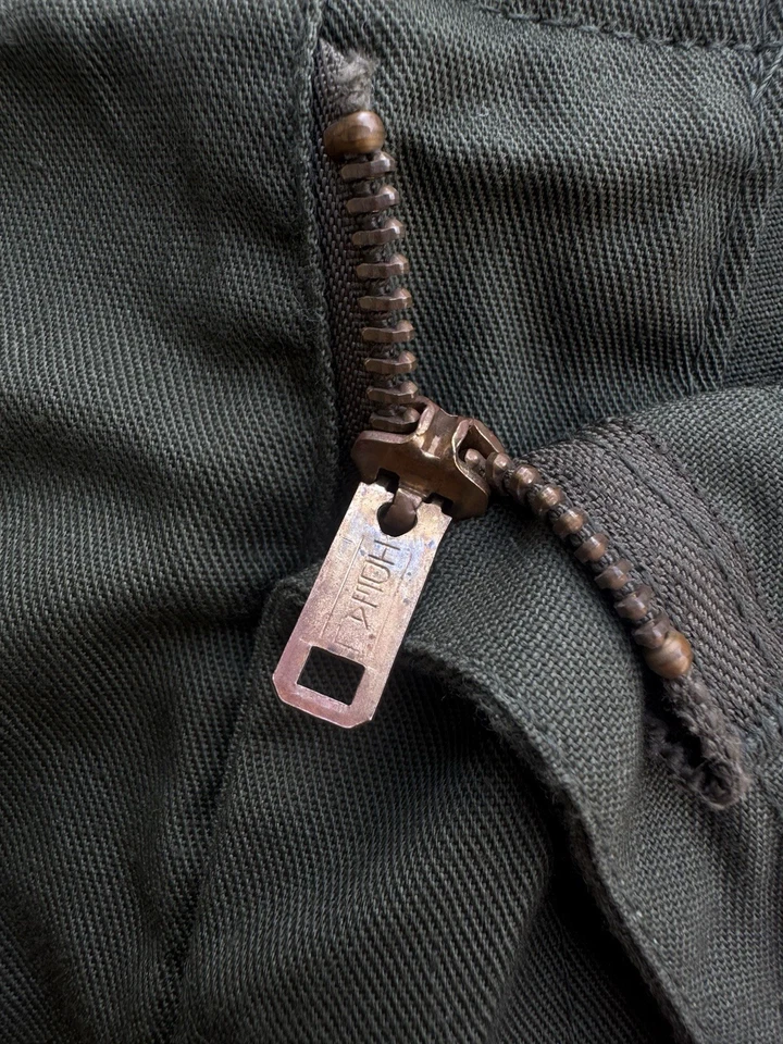 Pantalones militares vintage años 60 OG-507 32x31 era Vietnam satén fatiga pantalones Foto 4 de 4