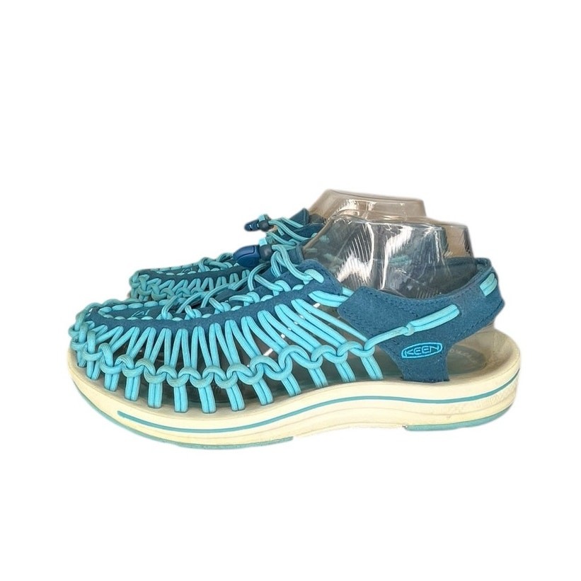 Sandali donna Keen Uneek tessuto in corda elastica misura 7 5 verde bianco BIN36